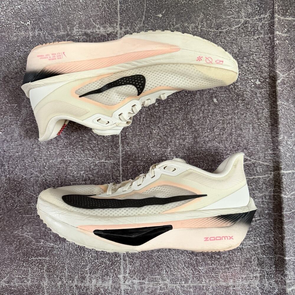 Women's Nike Zoom Fly 6 Pale White Crimson Tint Running Shoes Sz 10.5 FN8455-102